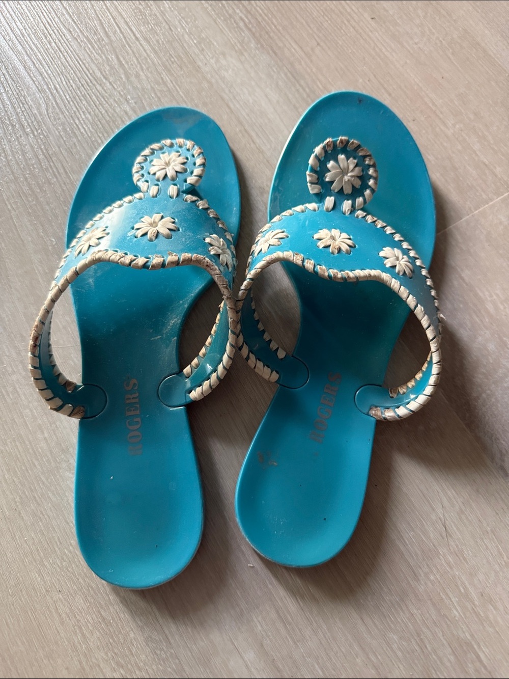 Jack Rogers turquoise  Sandal – Women’s Slip-On Thong 9